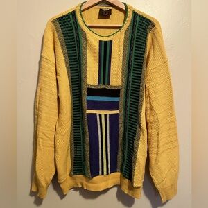 Vintage Baffo Sweater Mens Italian Made Eclectic Sweater